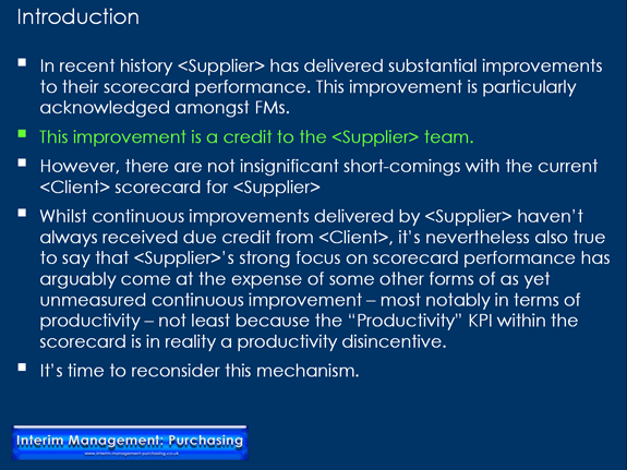 Scorecard Review - Introduction